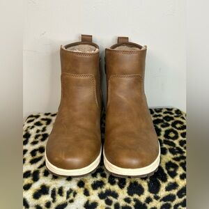 Khombu Sienna All Weather Boots Women’s 6 Brown Fur Lined Zip Ankle Boots